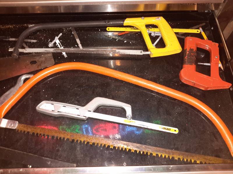 lot 92 image: Misc. Saws as pictured