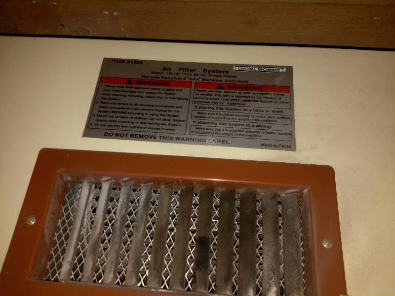 lot 74 image: CENTRAL MACHINERY, Air Filtration system.. Has remote control