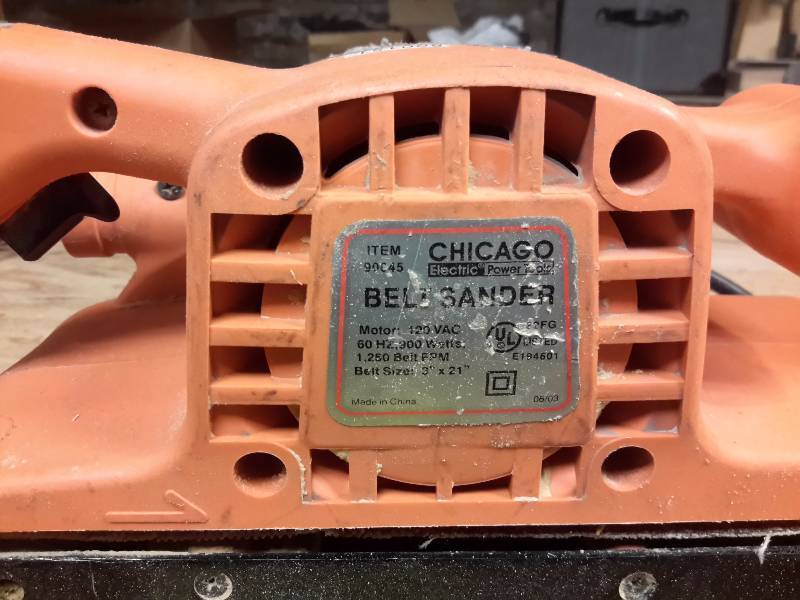 lot 25 image: Chicago  Power Tools, belt Sander