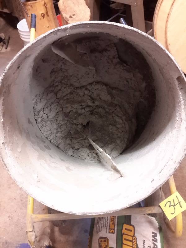 lot 34 image: Kushlan K-PRO, Electric Cement mixer.. 1.2 to 2 cubic feet per load