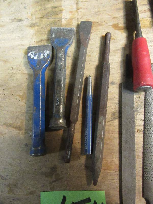 lot 154 image: Misc. Cole Chisels and punches as pictured