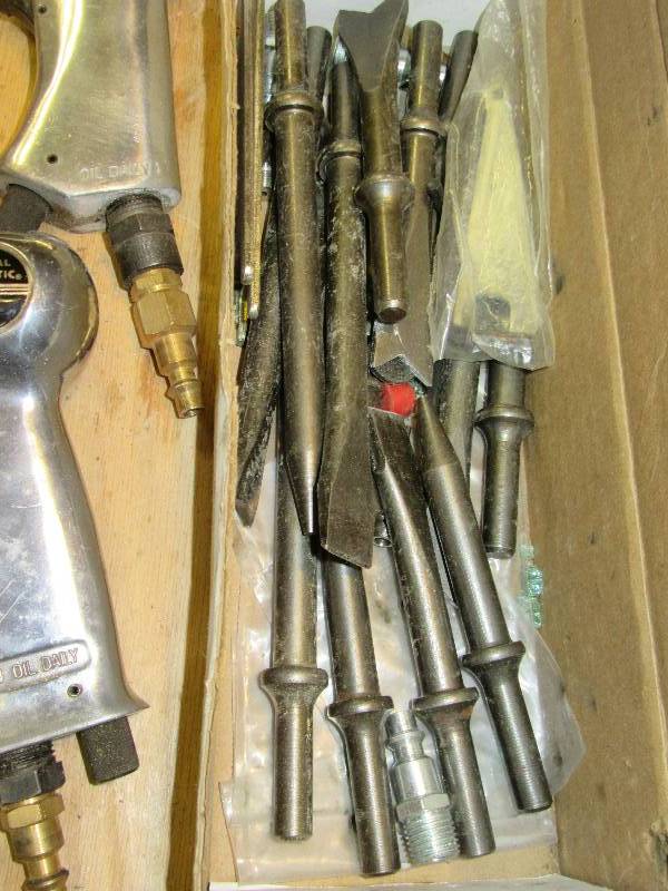 lot 166 image: 2, Pneumatic Air Hammers and Misc. Bits