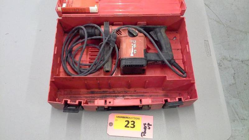 lot 23 image: Hilti TE 15-C Hammer Drill with Case