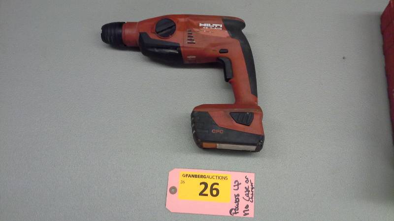 lot 26 image: Hilti TE 2-A1B Cordless Rotary Hammer