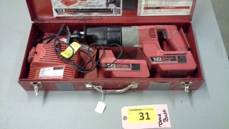 lot 31 image: Milwaukee Cordless Sawzall
