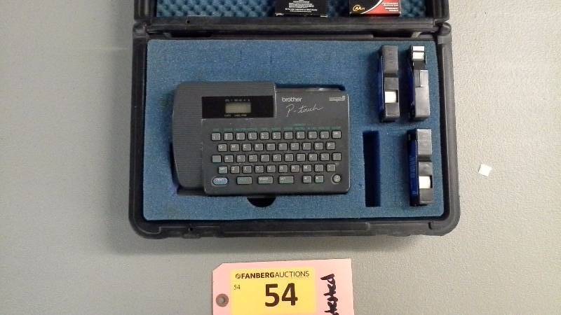 lot 54 image: Brother P-Touch Label Machine