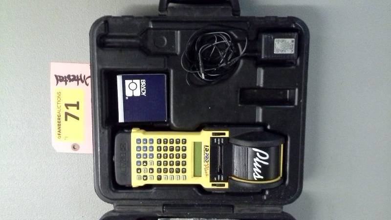 lot 71 image: Brady I.D. Pro Plus Labeler