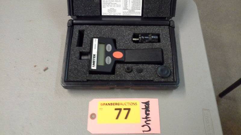 lot 77 image: Amtek Model 1726 Digital Tachometer