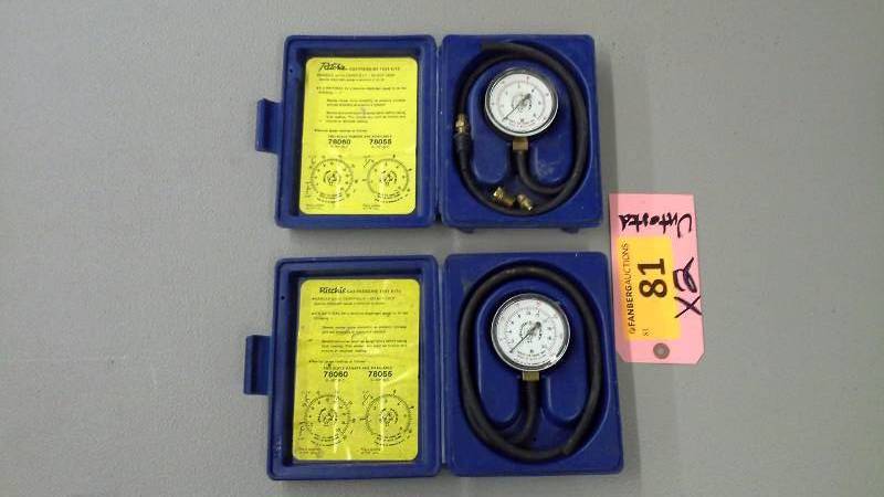 lot 81 image: (2) Uniweld Gas Pressure Test Kit