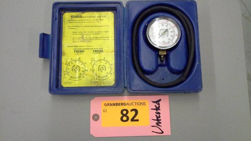 lot 82 image: Uniweld Gas Pressure Test Kit