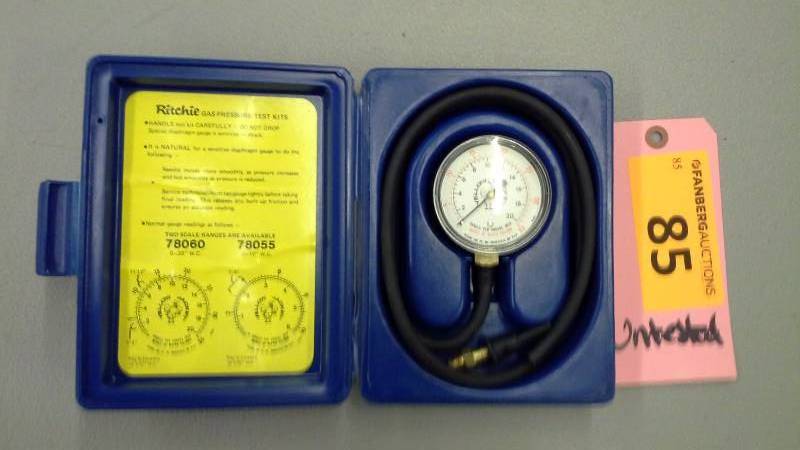 lot 85 image: Uniweld Gas Pressure Test Kit
