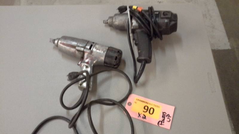 lot 90 image: Pair of 12 Electric Impact Wrenches