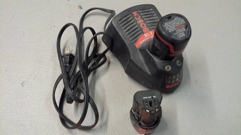 lot 92 image: Bosch Batteries and Charger