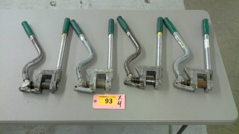 lot 93 image: (4) Greenlee Metal Hole Punches