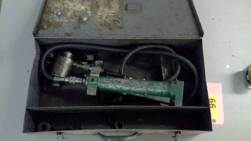 lot 99 image: Greenlee Hand Pump, Appears to be 767