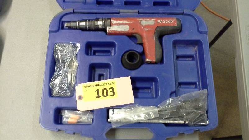 lot 103 image: Powers PA3500 Powder-actuated Semi-automatic Tool