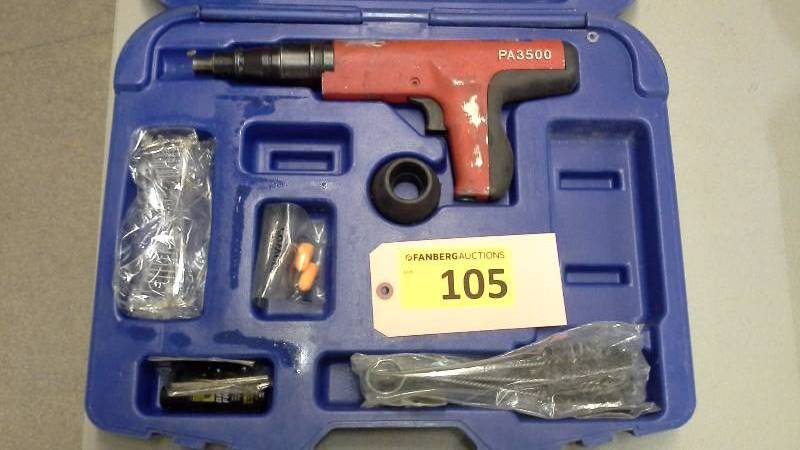 lot 105 image: Powers PA3500 Powder-actuated Semi-automatic Tool