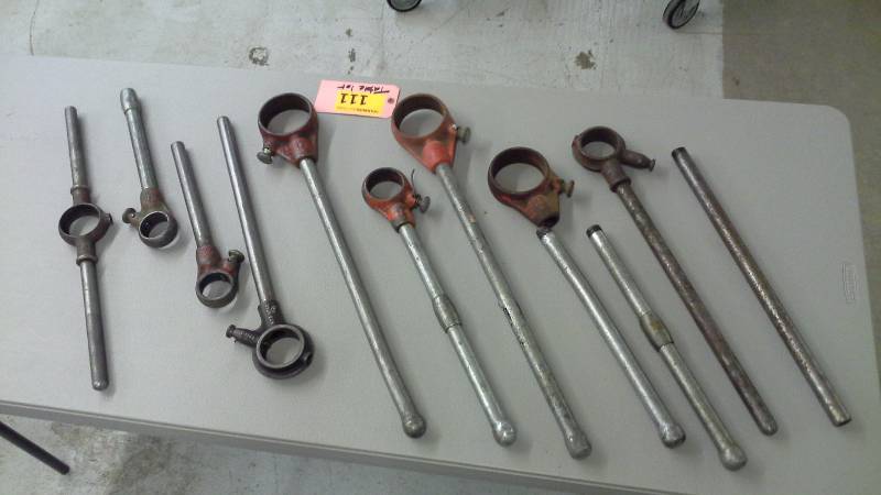 lot 111 image: Misc. Ratchet Head and Handle Pieces