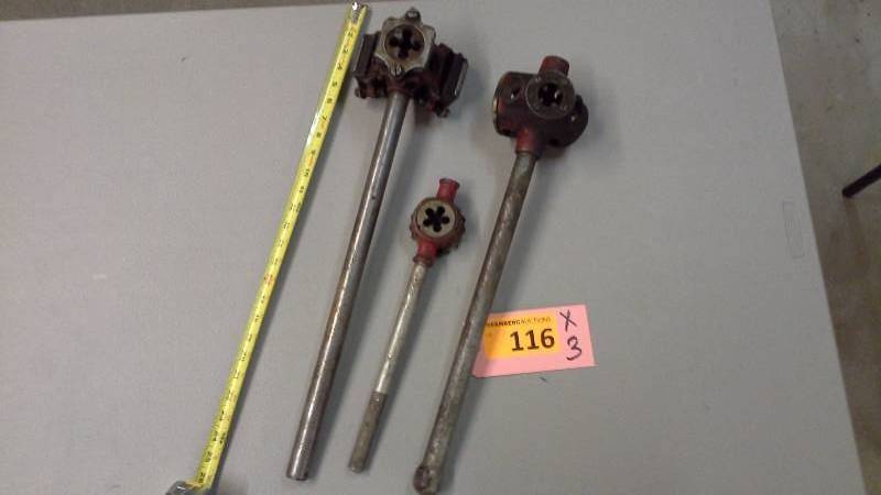 lot 116 image: Misc. Ratchet Head and Handle Pieces
