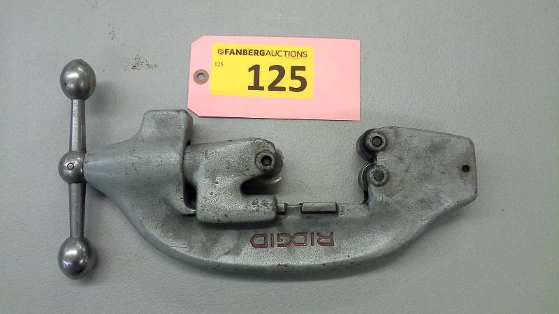 lot 125 image: (1) Rigid Pipe Cutter, No Handle