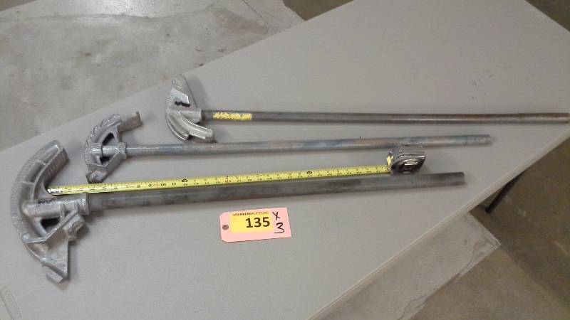 lot 135 image: (3) ConduitPipe Benders