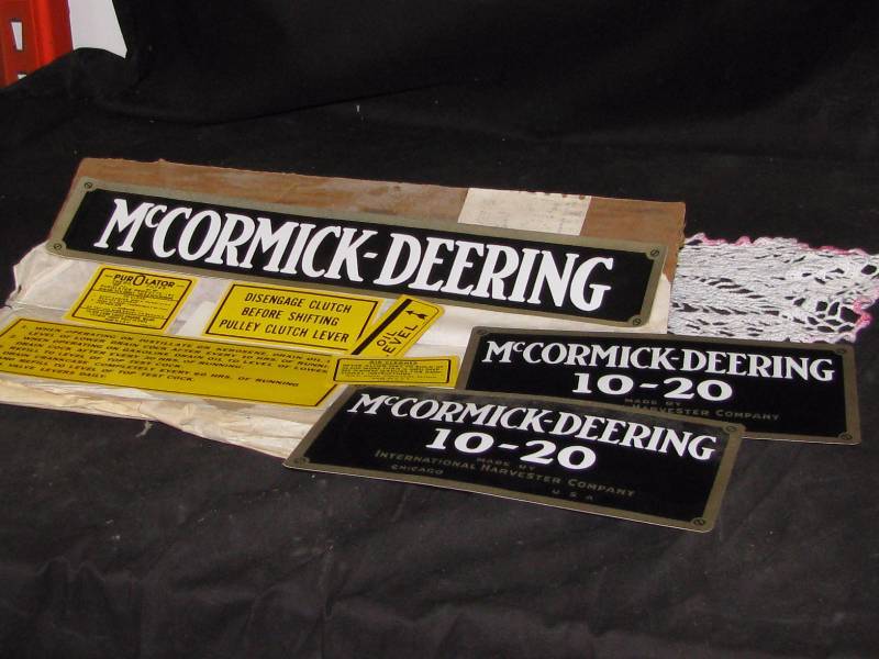 McCormick-Deering Restoration Decals
