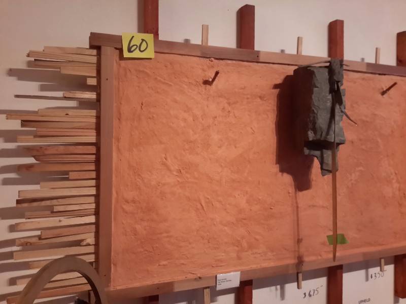 Traditional Japanese Clay Wall.. Great display for art.. Sturdy.