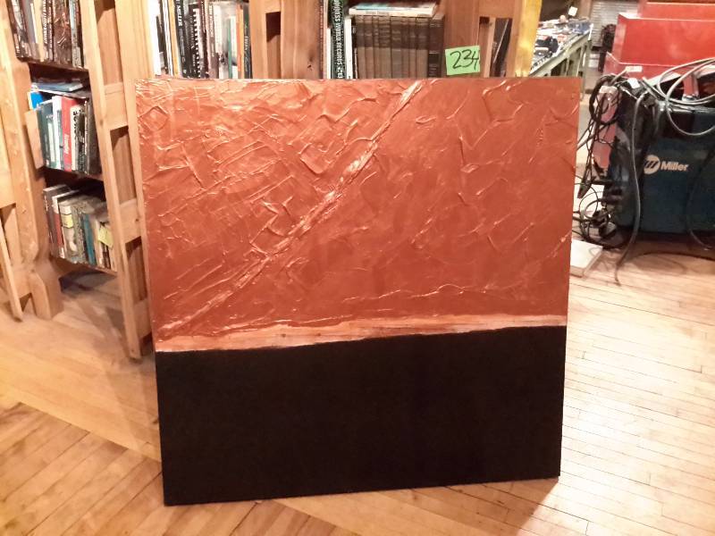 Large Brown and Black Textured painting