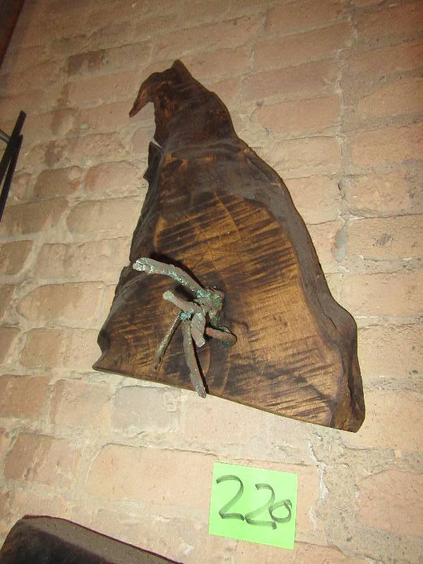 2, Hardwood with Copper and Brass Inlayed design