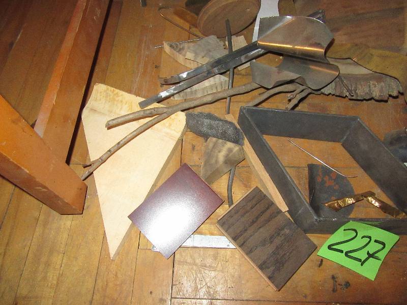 A lot of various types of accessories that might be used in an art piece