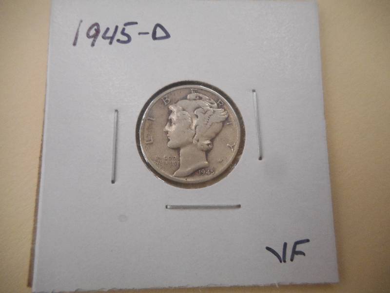 1945 D - Mercury Head Dime...