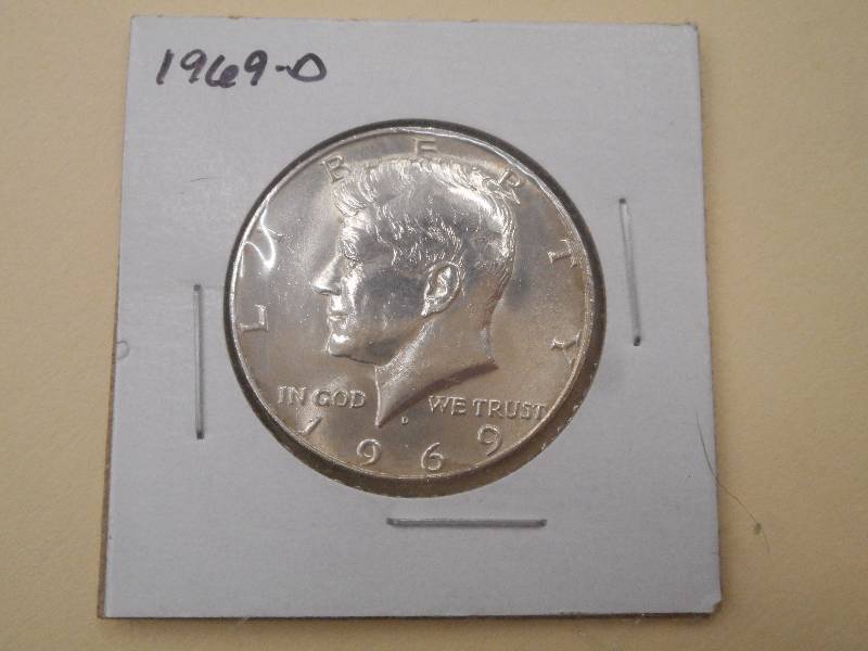 1969 D - Kennedy Silver Half Dollar...