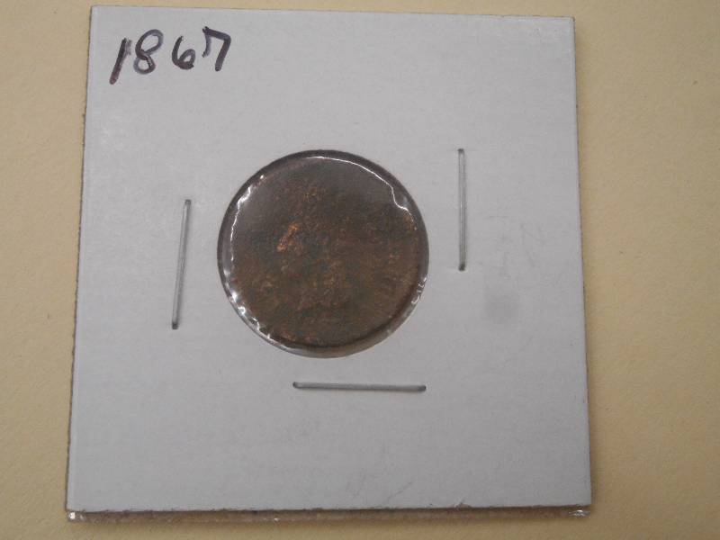 1867 - Indian Head Cent , $50.00 - ...