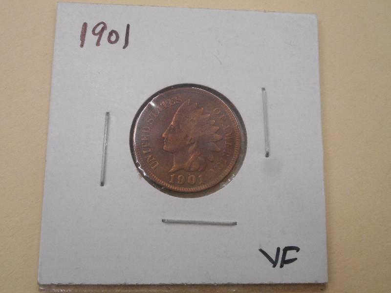 1901 - Indian Head Cent - 3 Diamond...