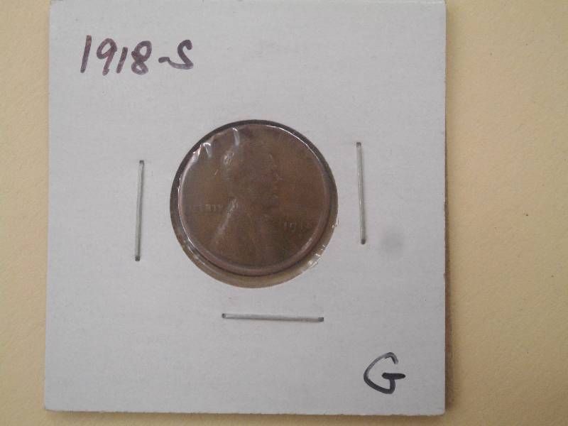 1918 S - Lincoln Wheat Cent ...