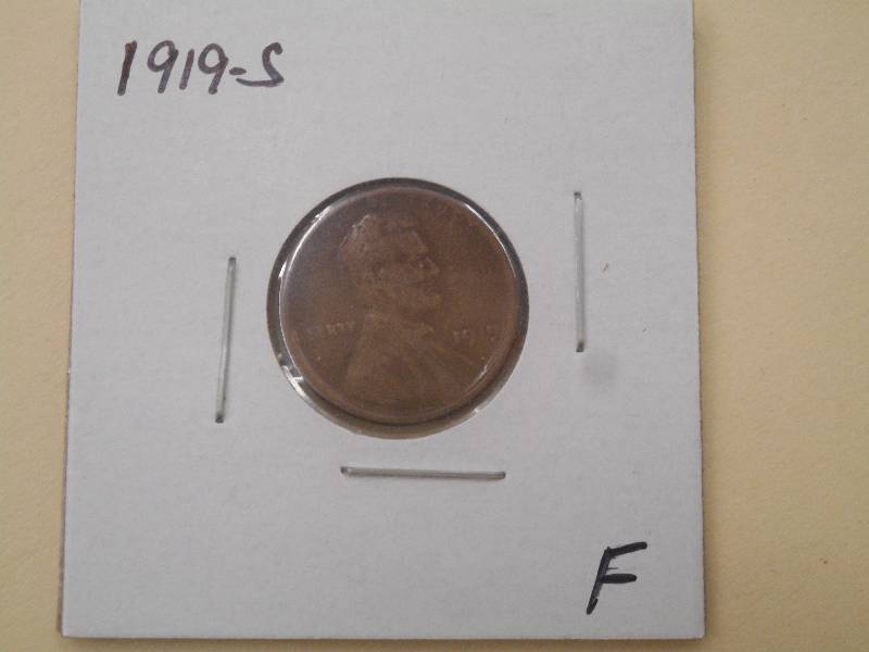 1919 S - Lincoln Wheat Cent ...