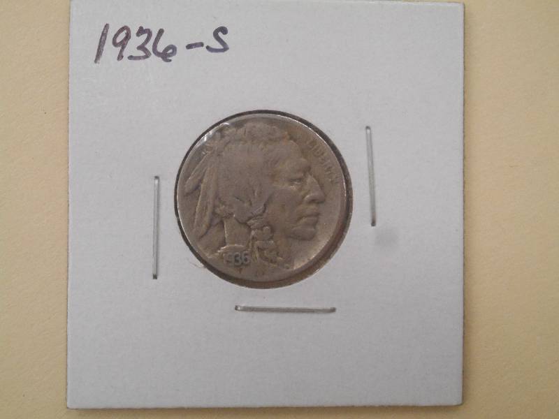 1936 S - Buffalo Head Nickel -...