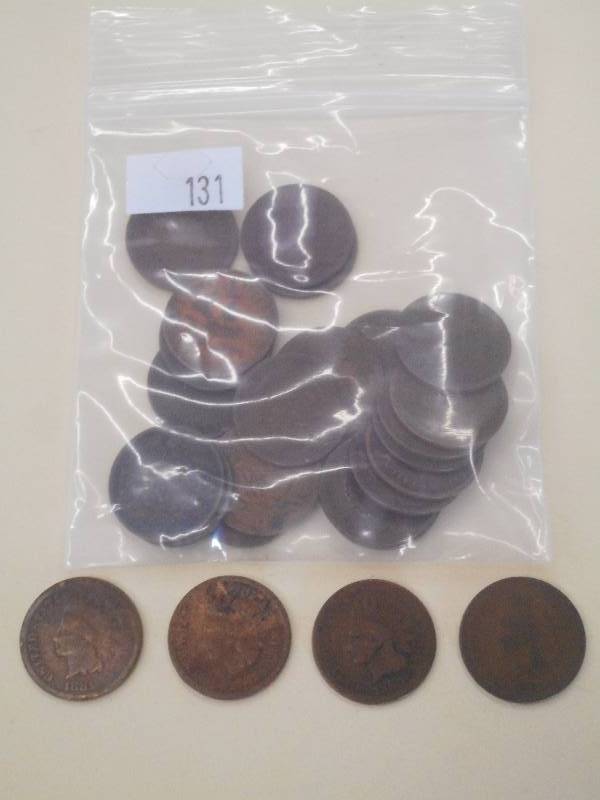 1880s Indian Head Cents - Qty. 25 ...