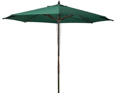 lot 26 image: Hunter Green 9 Market Patio Umbrella