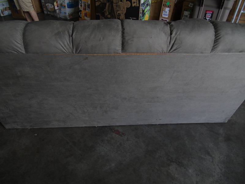 lot 38 image: Ashley Keanna Cobblestone Microfiber Sofa