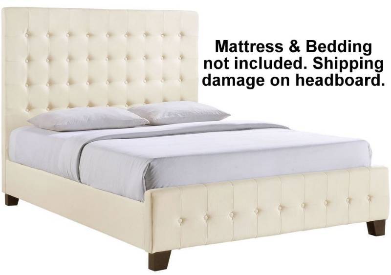 lot 40 image: Modway Skye Platform Bed - King - Ivory Color