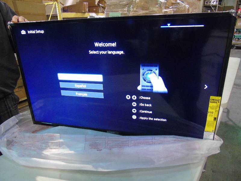lot 1 image: Sony 40 1080p LED Smart TV with Built-In Wi-Fi