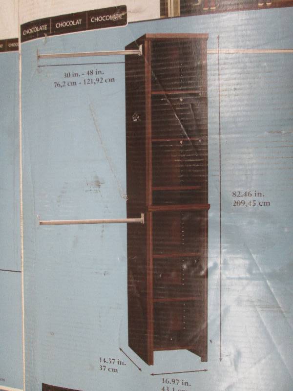 closetmaid 4 ft -9ft narrow closet ...