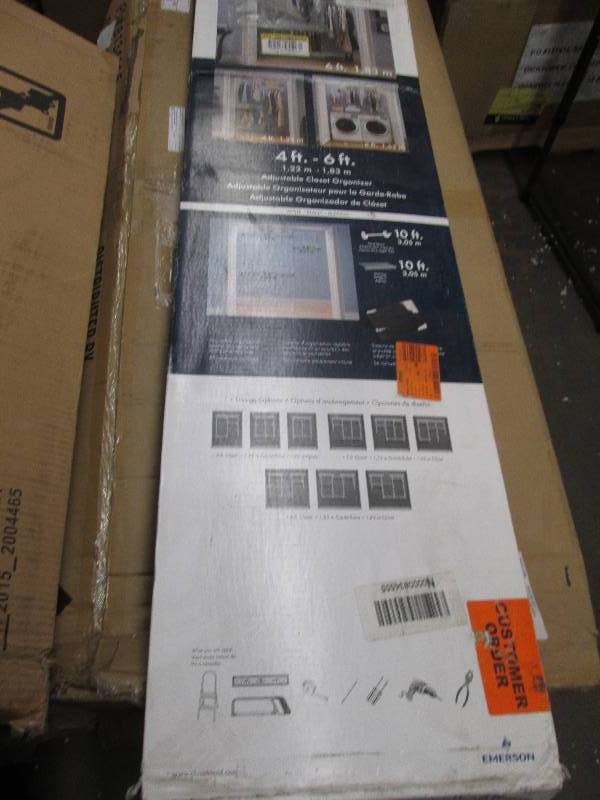 closetmaid shelf track 4ft to 6 ft ...