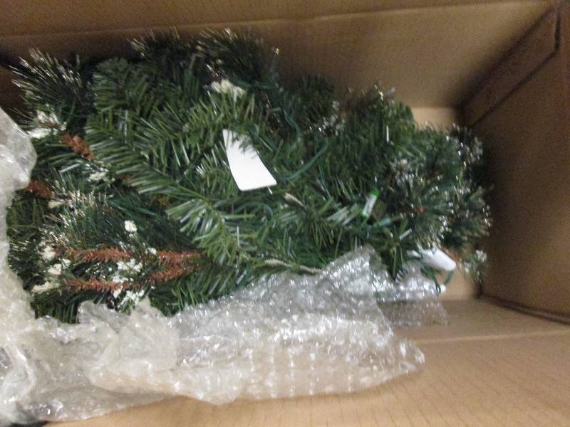 4.5 ft alpine potted tree lighted o...