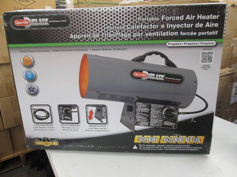 dyna-glo portable forced air heater...