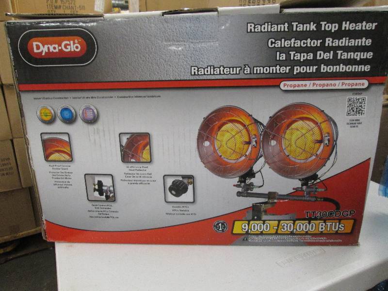 dyna-glo radiant tank top heater op...