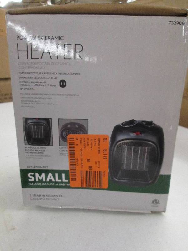 portable ceramic heater 1500 watts ...