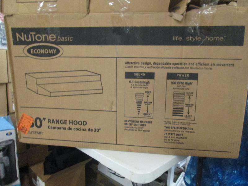 nutone 30 range hood open box ...