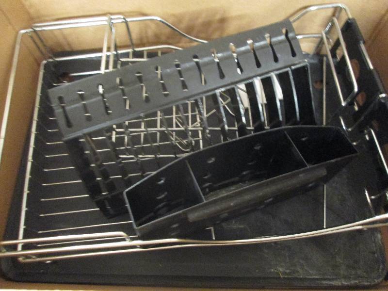dish strainer set and a curtain ...